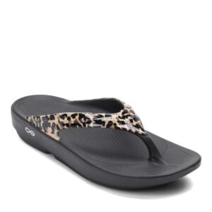 OOFOS Oolala Limited Thong Leopard
