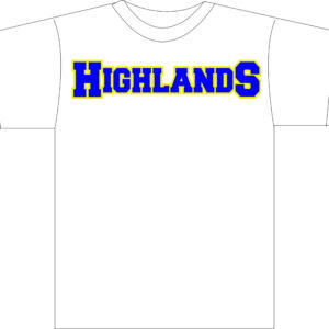 Highlands High School T-shirt White